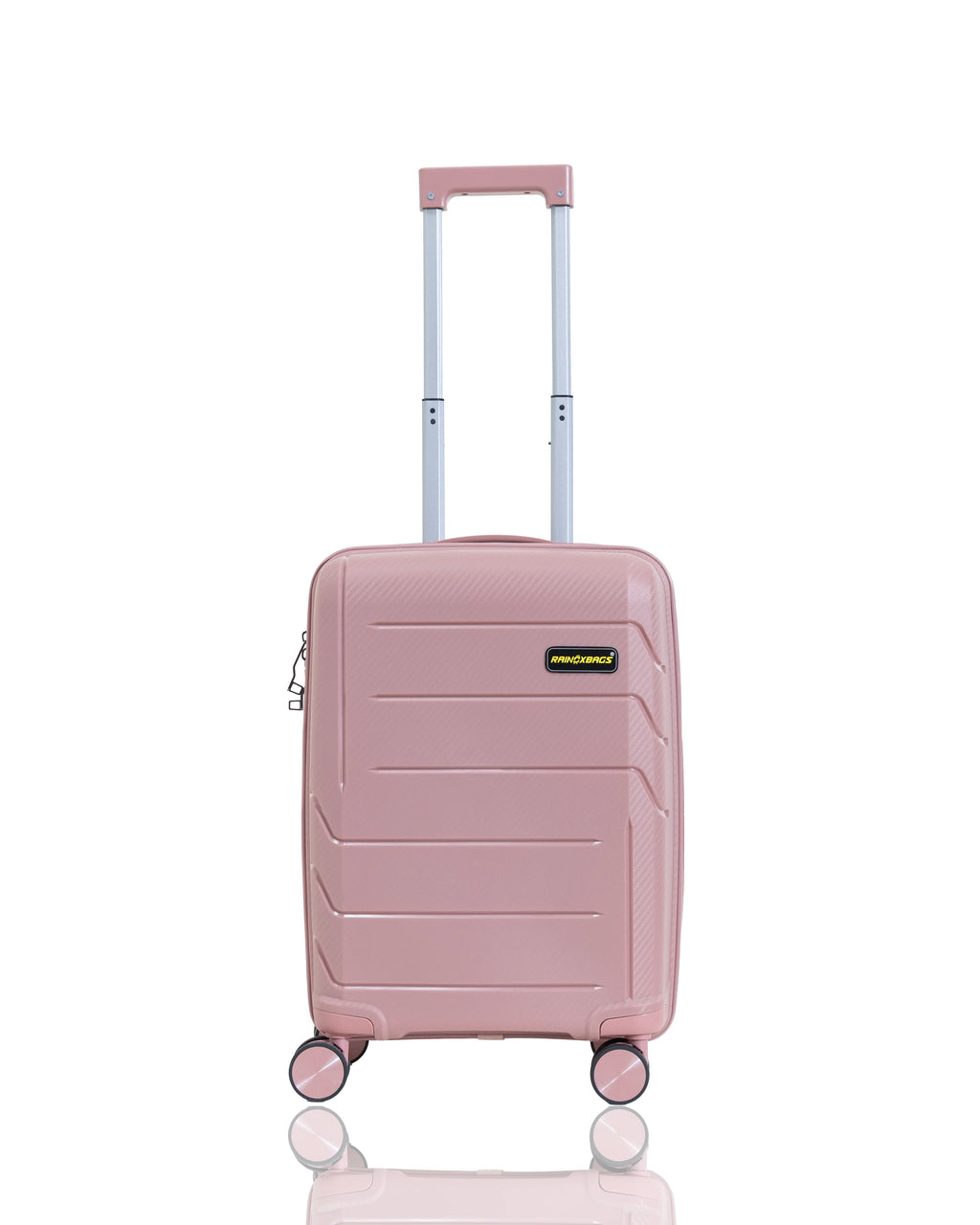 Rainox Parish Series – 20 Inch Rose Gold Pink Cabin Trolley Bag