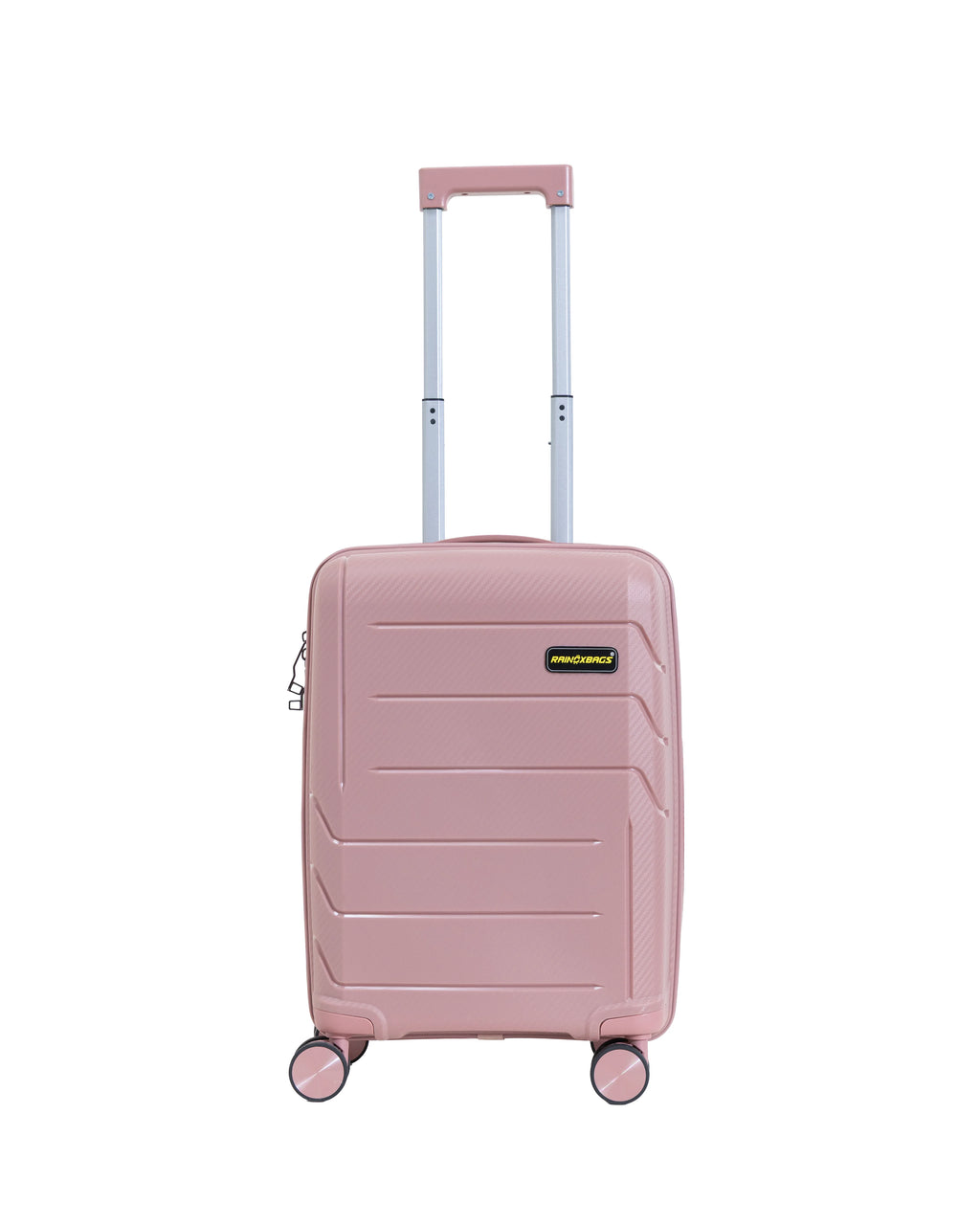 Rainox Parish Series – 20 Inch Rose Gold Pink Cabin Trolley Bag