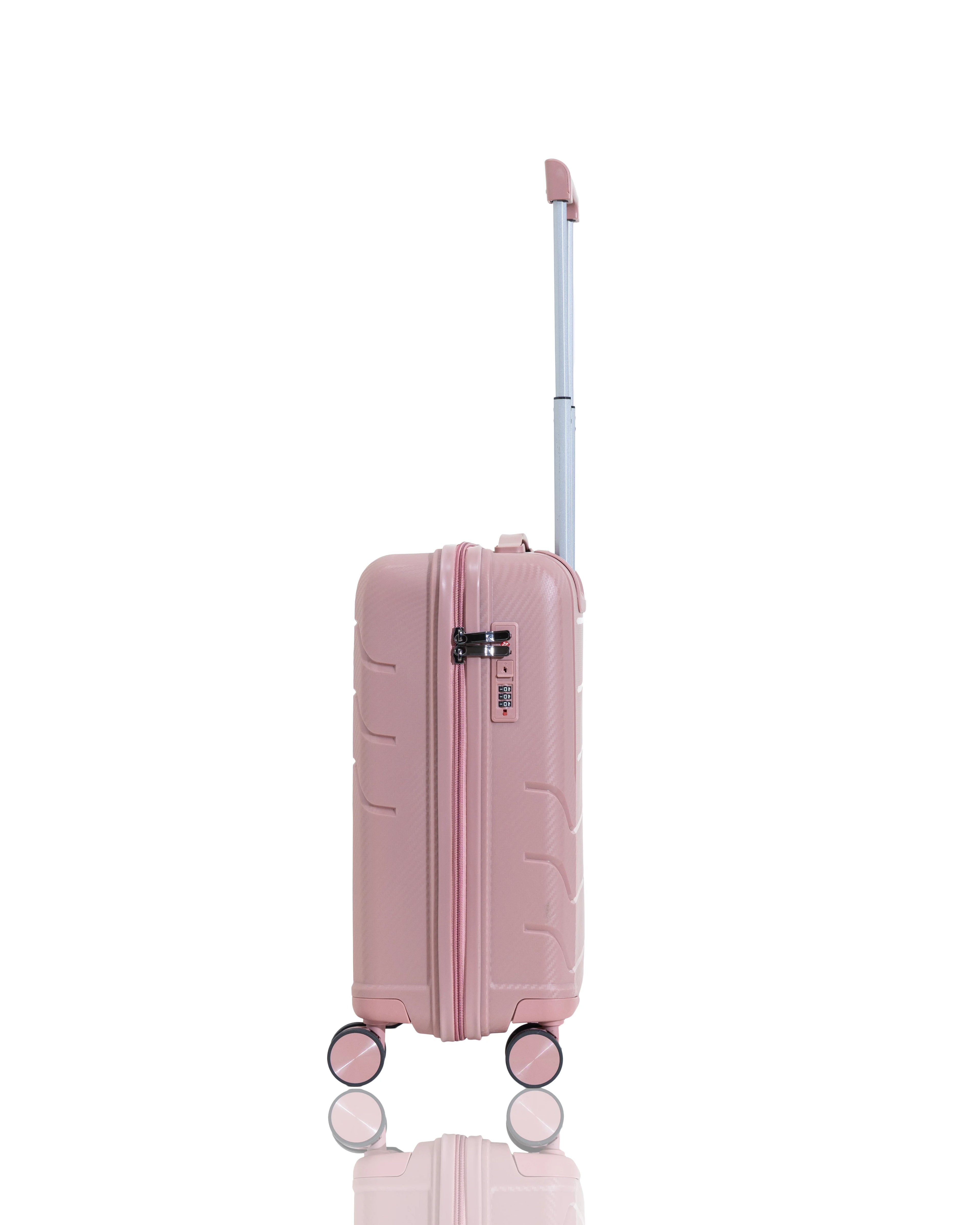 Rainox Parish Series – 20 Inch Rose Gold Pink Cabin Trolley Bag