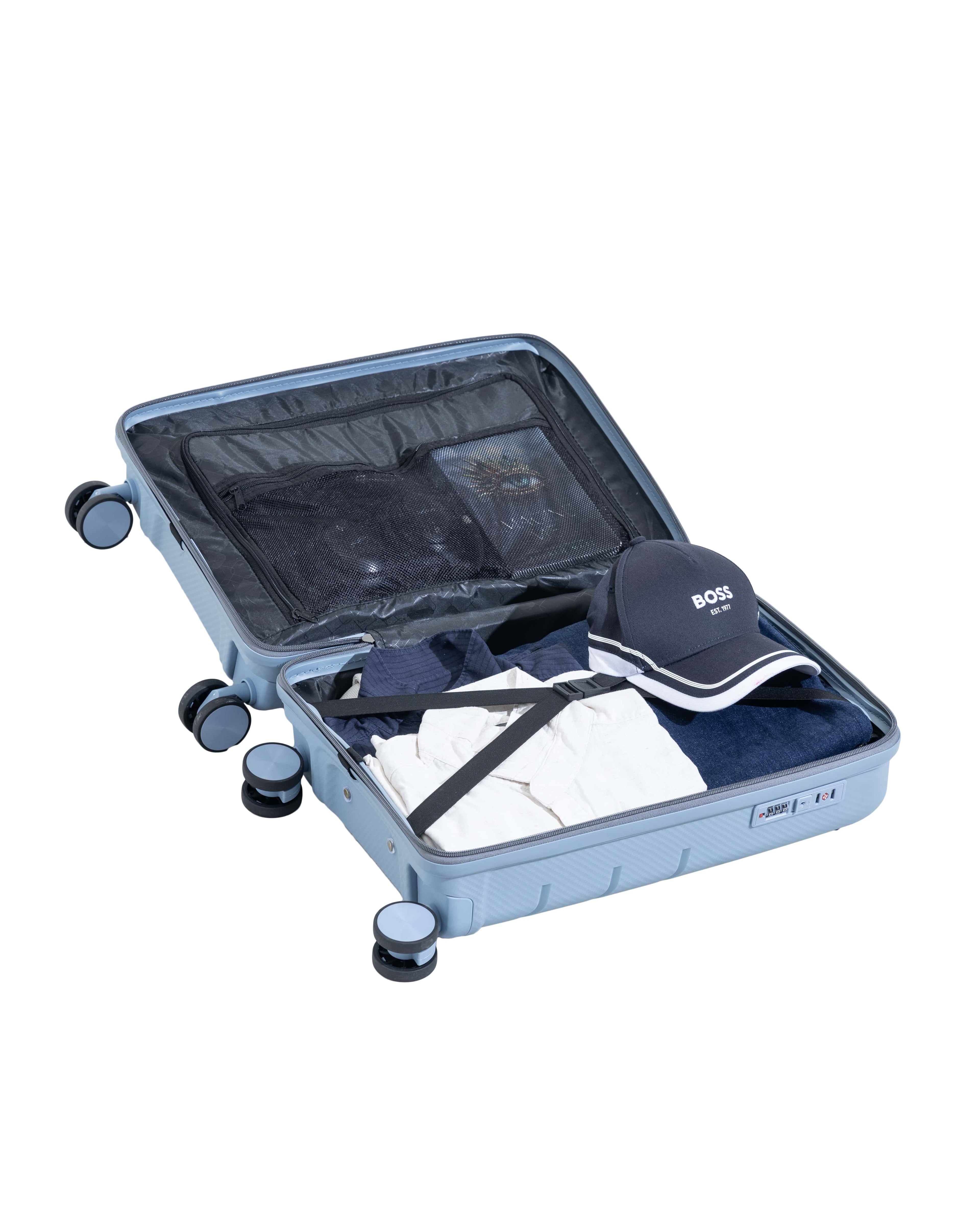 Rainox Parish Series – 20 Inch Light Sky Blue Cabin Trolley
