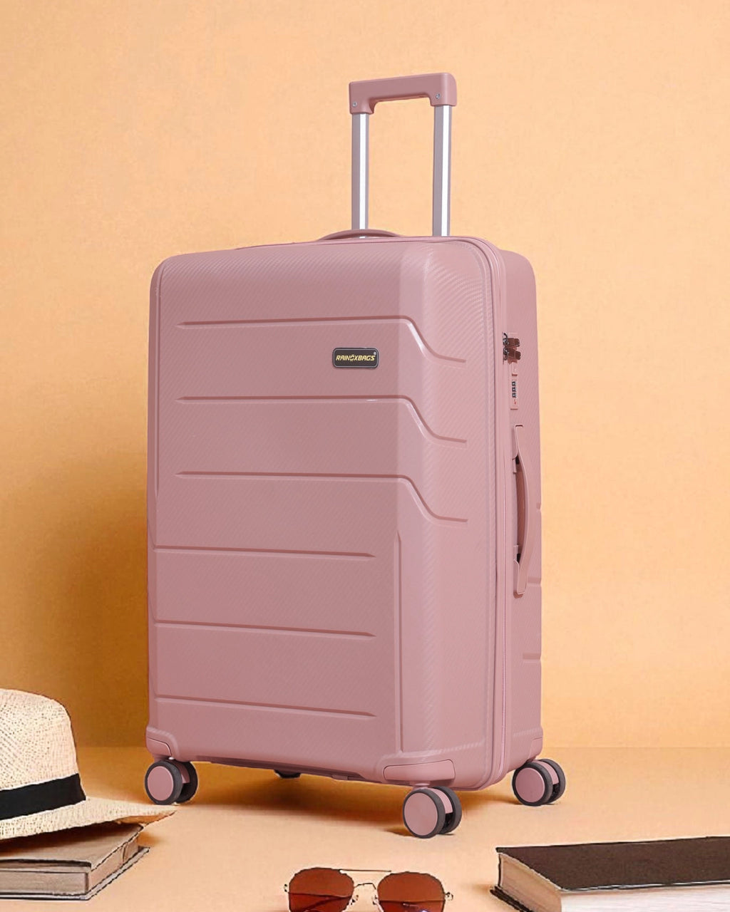 Rainox Parish Pink – 28 Inch Rose Gold Check-in Luggage