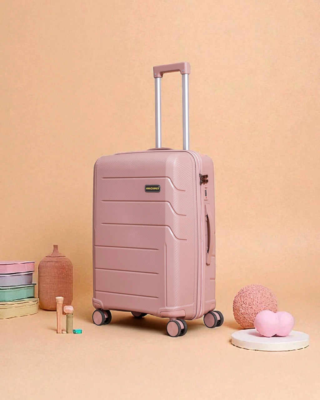 Rainox Parish Pink – 24 Inch Rose Gold Travel Luggage