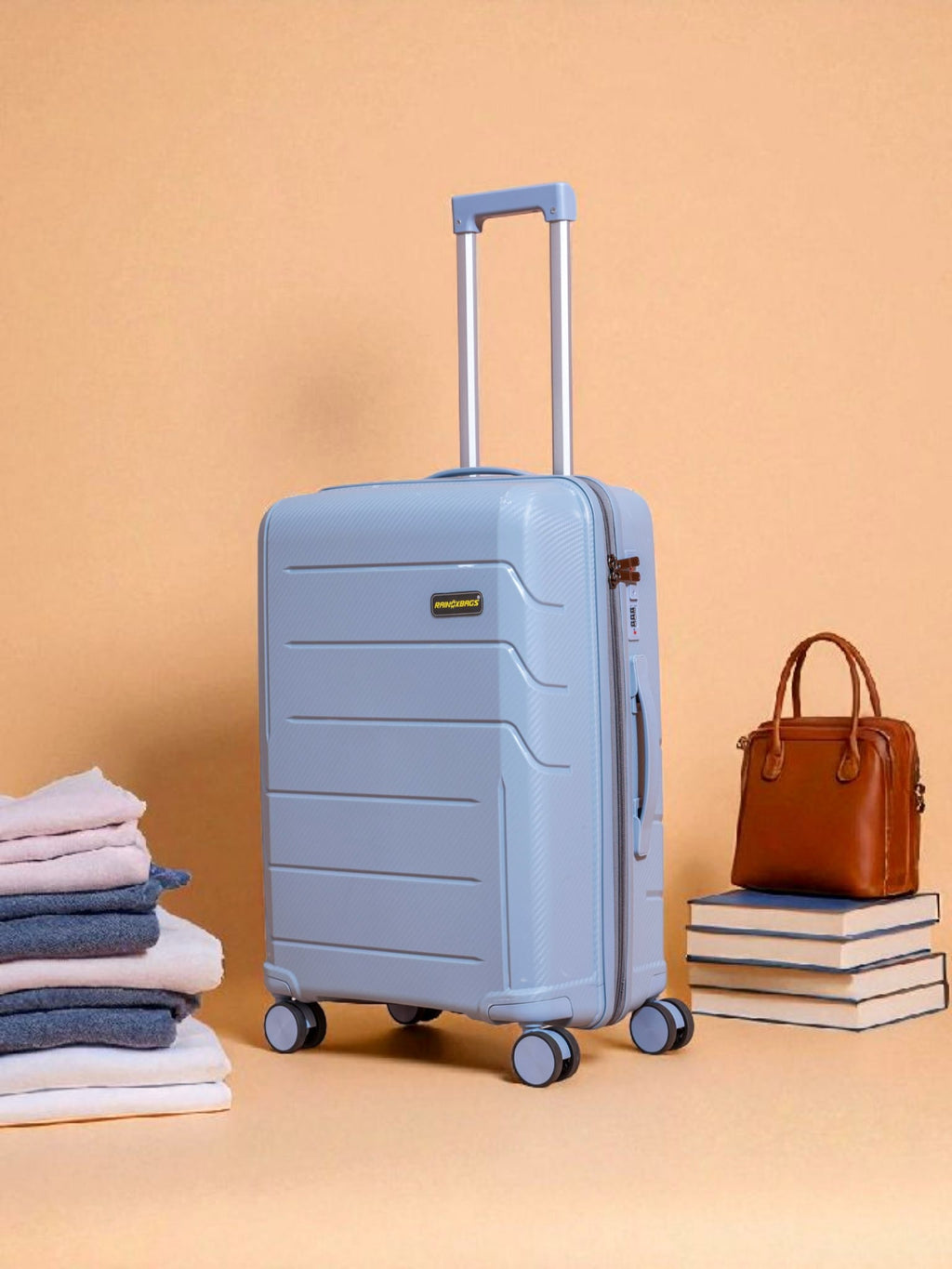 Rainox Parish Series – 24 Inch Light Sky Blue Travel Luggage