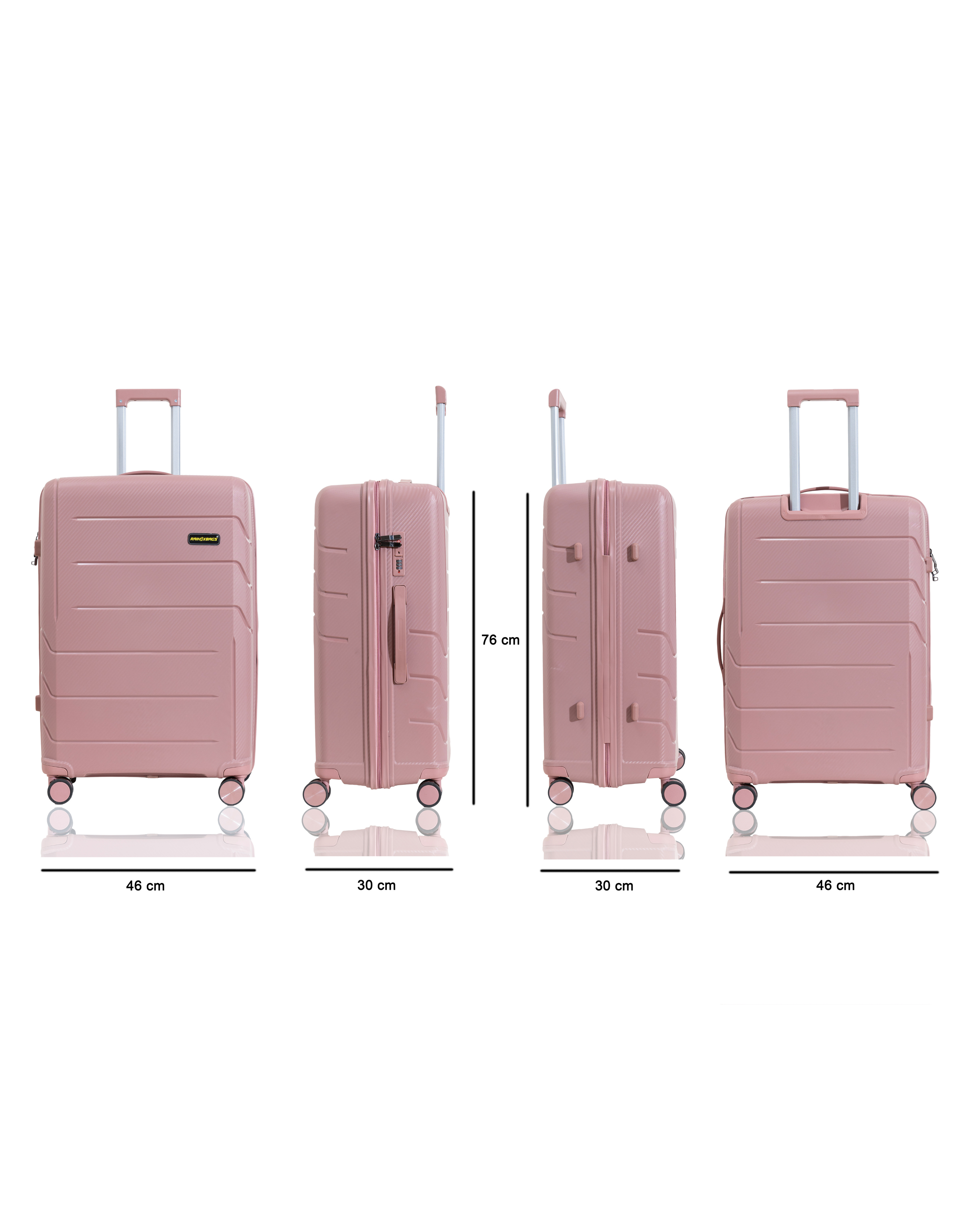 Rainox Parish Pink – 28 Inch Rose Gold Check-in Luggage