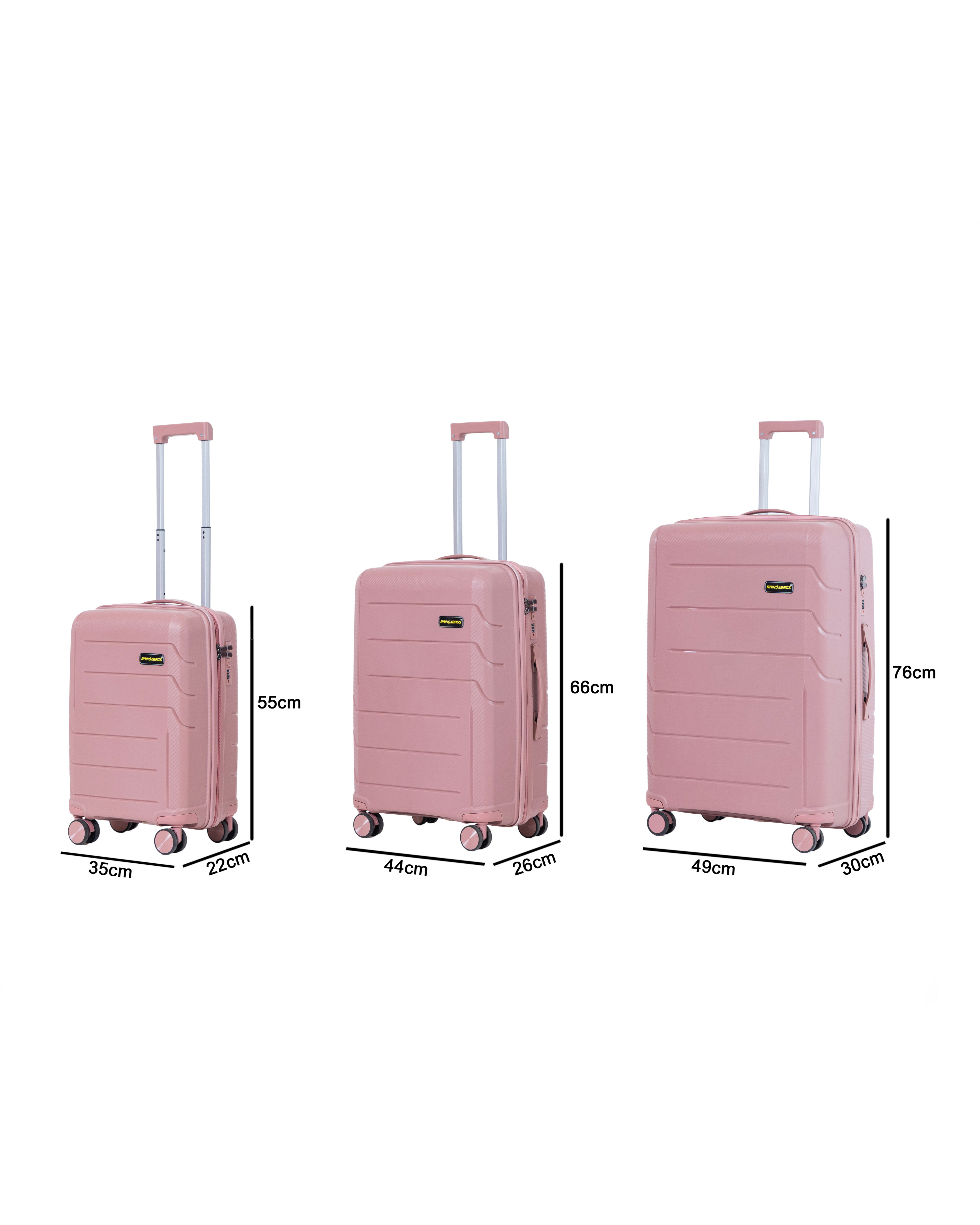 Rainox Parish Pink – 28 Inch Rose Gold Check-in Luggage