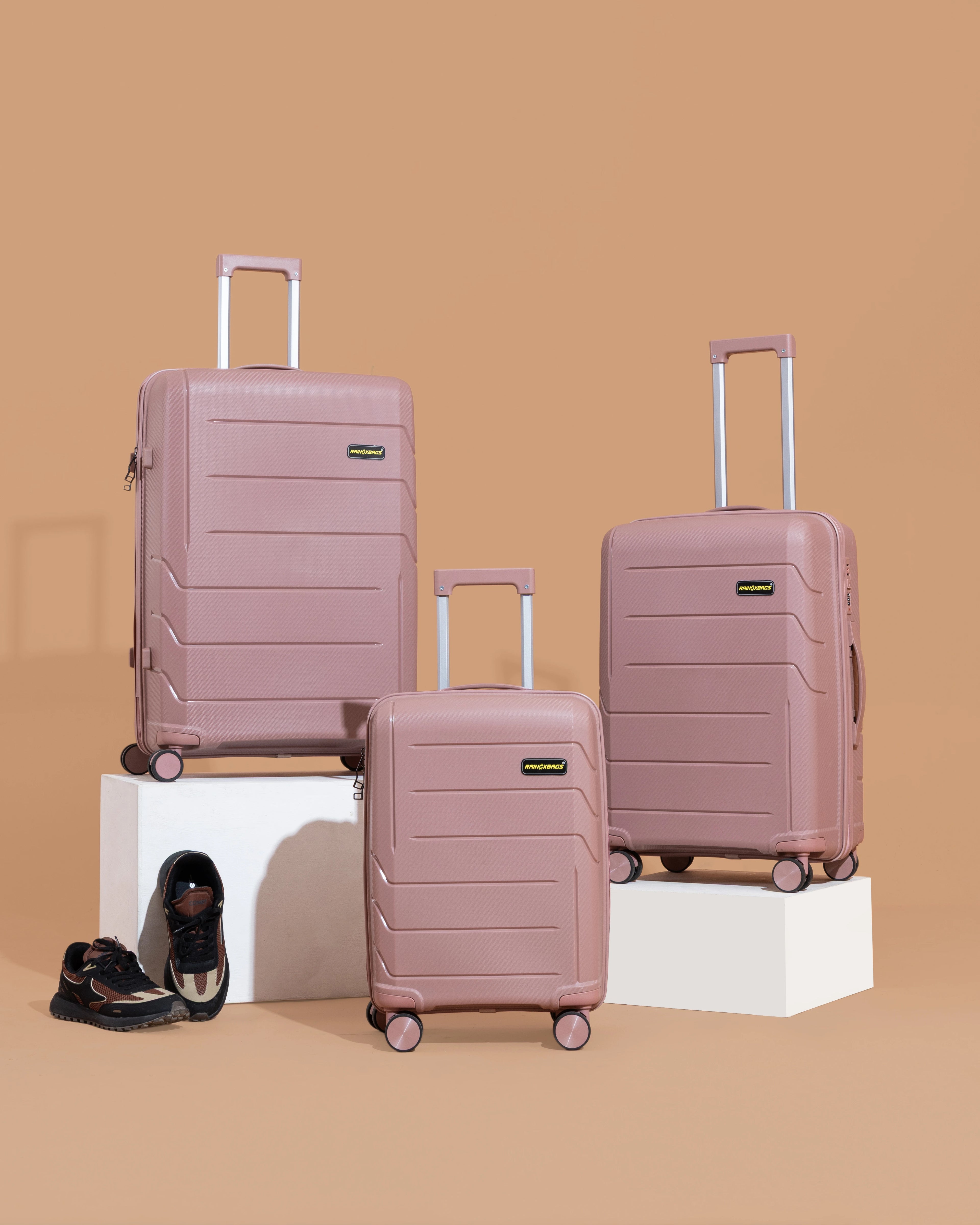 Rainox Parish Pink – 24 Inch Rose Gold Travel Luggage